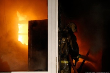 В поселке на Куршской косе случился пожар в жилом доме