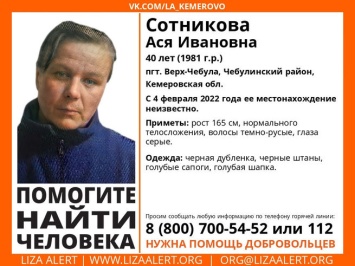 Женщина в голубых сапогах пропала в Чебулинском районе