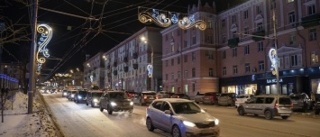 Иллюминация на улице Пушкинской