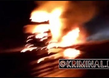 Автомобиль с грузом сгорел в Приамурье