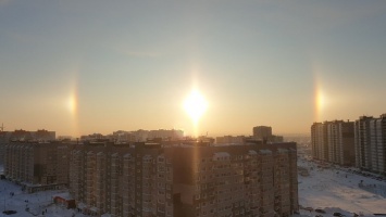 Барнаульцы 27 декабря наблюдали редкое оптическое явление - гало