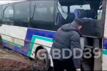 ГИБДД: все пострадавшие в перевернувшемся гусевском автобусе были непристегнуты