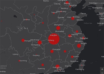 Создана онлайн-карта распространения коронавируса