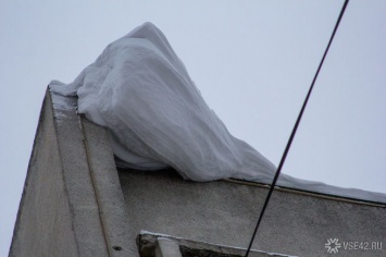 Годовалая девочка получила черепно-мозговую травму при падении снега в кузбасском городе