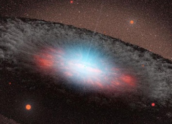 Учеными обнаружена необычная черная дыра с диском внутри