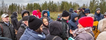 "Я/Мы "Каменный бор". В День защитника Отечества петрозаводчане вышли на защиту парка