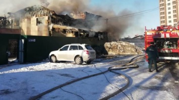 Административное здание горело в Барнауле