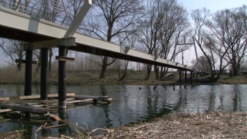 В Шебекине завершается строительство моста через реку Нежеголь