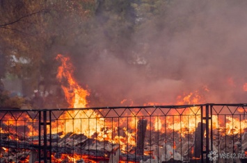 Серия крупных пожаров произошла в Прокопьевске