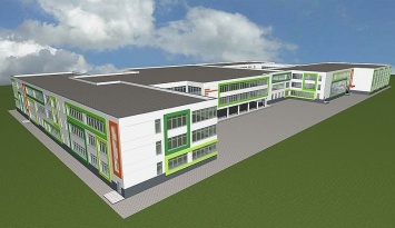 Строительство новой школы на Древлянке сняли с квадрокоптера