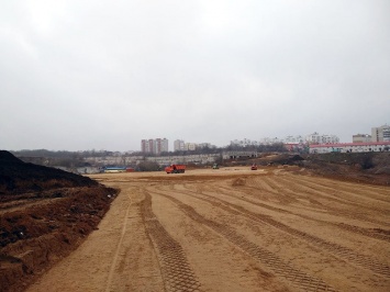 В Белгороде продолжается строительство дороги на бульваре Юности