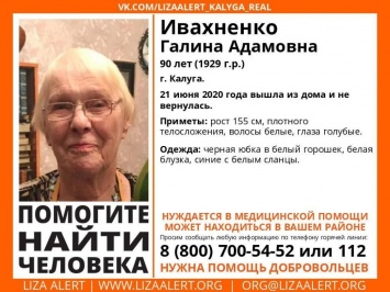 В Калуге ищут 90-летнюю женщину