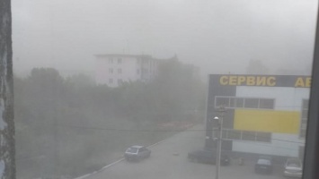 На Рубцовск обрушилась пыльная буря