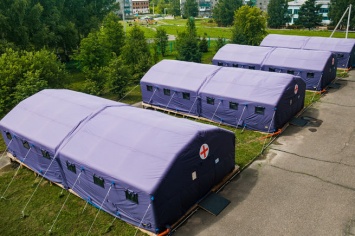 Группа "Сибантрацит" построила мобильный госпиталь в Кузбассе