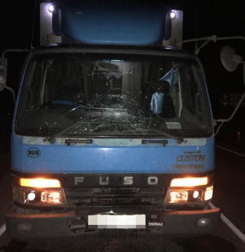 Водитель грузовика на скорости сбил пьяного пешехода в Кузбассе