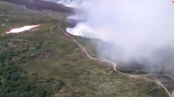 Пожар в районе перевала Дятлова локализован на площади 40 гектаров