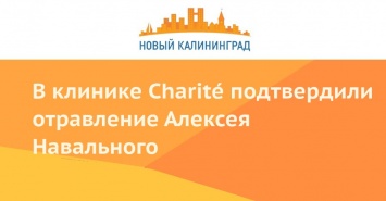 В клинике Charit? подтвердили отравление Алексея Навального