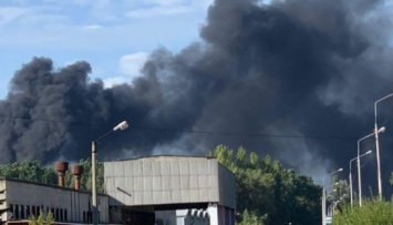 В Белгороде сильный пожар на Крейде