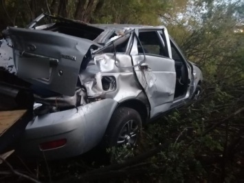 Автомобилист въехал в дерево в Кузбассе: есть пострадавшие