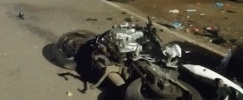 Мотоцикл столкнулся с "Нивой" на калужской трассе