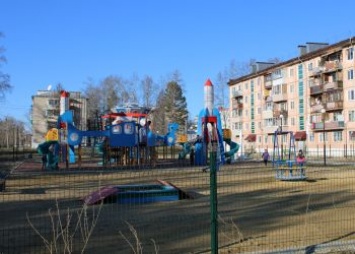 В Циолковском построили детскую площадку