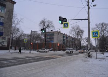 Новый светофор заработал в Белогорске