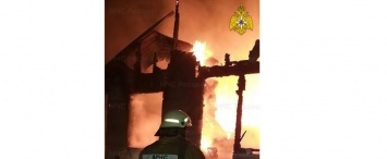 В Калужской области ночью сгорел дом