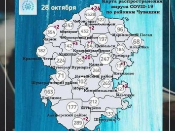 По суточному приросту больных COVID-19 лидируют Чебоксары и Вурнарский район