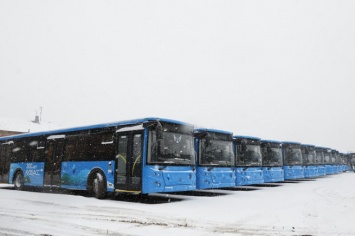 Новые городские автобусы пополнили автопарки кузбасских муниципалитетов