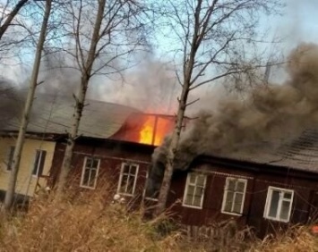 Здание администрации в Чалне серьезно пострадало при пожаре
