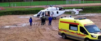 Пациента из Боровска эвакуировали вертолетом