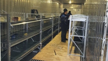 Холодильник на колесах для трупов поставили возле «прославившейся» завалами тел больницы Барнаула