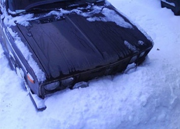 Амурчане, поверив навигатору, решили срезать путь и застряли в снегу