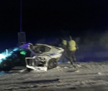 ДТП с машиной автоинспекторов и фурой произошло в Кузбассе