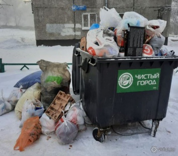 Кемеровские коммунальщики лишили жилой дом мусорного контейнера перед Новым годом