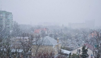 Симферопольцы радуются первому в 2021 году снегу, - ФОТО