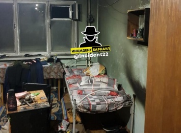 В барнаульском общежитии ночью произошел пожар