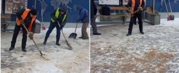 В Калуге продолжают устранять последствия снегопада
